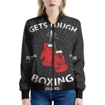 Put On Your Boxing Gloves Print Women's Bomber Jacket