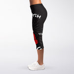 Put On Your Boxing Gloves Print Women's Capri Leggings