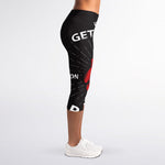 Put On Your Boxing Gloves Print Women's Capri Leggings