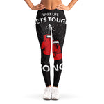 Put On Your Boxing Gloves Print Women's Leggings