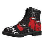 Put On Your Boxing Gloves Print Work Boots