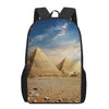 Pyramid Sunset Print 17 Inch Backpack