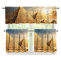 Pyramid Sunset Print 3 Piece Kitchen Curtains