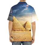 Pyramid Sunset Print Aloha Shirt