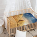 Pyramid Sunset Print Baby Crib Sheet
