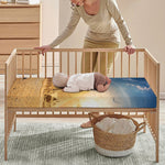 Pyramid Sunset Print Baby Crib Sheet