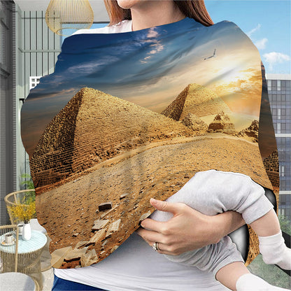 Pyramid Sunset Print Baby Seat Cover