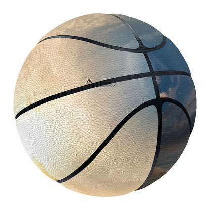 Pyramid Sunset Print Basketball