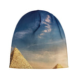 Pyramid Sunset Print Beanie