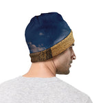 Pyramid Sunset Print Beanie