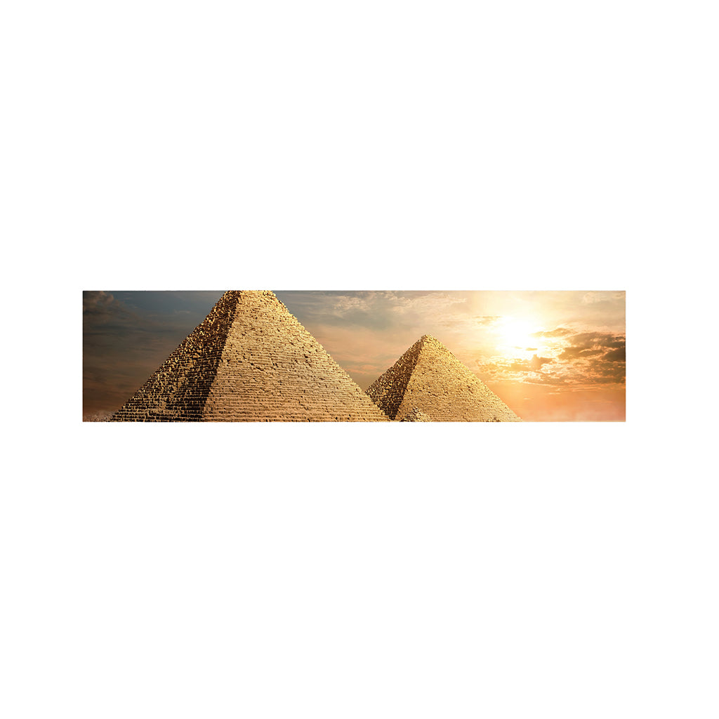 Pyramid Sunset Print Bed Runner