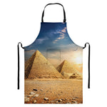 Pyramid Sunset Print Bib Apron With Pocket
