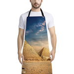 Pyramid Sunset Print Bib Apron With Pocket