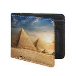 Pyramid Sunset Print Bifold Wallet