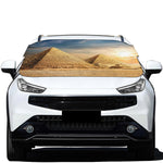 Pyramid Sunset Print Car Windshield Snow Cover
