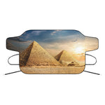 Pyramid Sunset Print Car Windshield Snow Cover