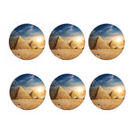 Pyramid Sunset Print Coaster Set