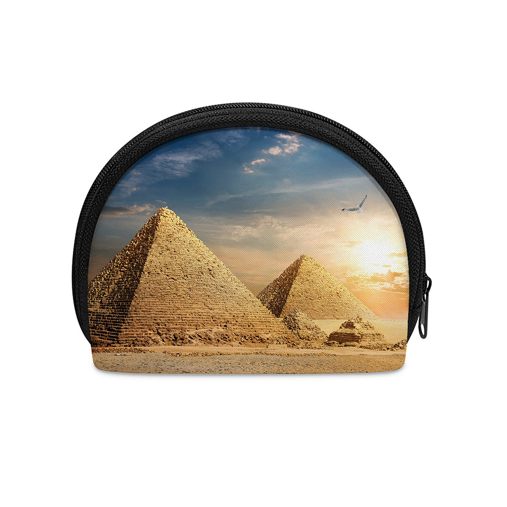 Pyramid Sunset Print Coin Purse