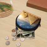 Pyramid Sunset Print Coin Purse