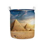 Pyramid Sunset Print Collapsible Laundry Basket