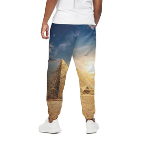 Pyramid Sunset Print Cotton Pants