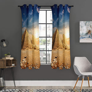 Pyramid Sunset Print Curtain