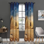 Pyramid Sunset Print Curtain