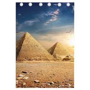 Pyramid Sunset Print Curtain