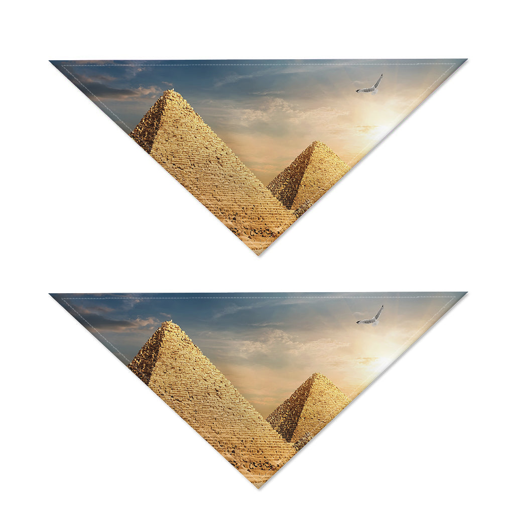 Pyramid Sunset Print Dog Bandana