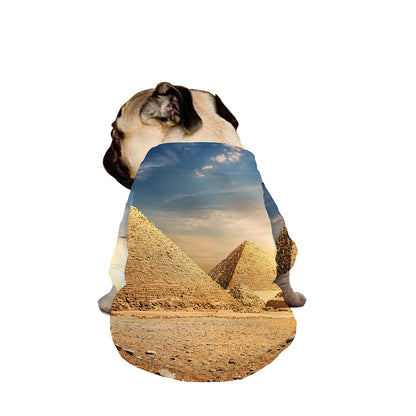 Pyramid Sunset Print Dog Zip Up Jacket