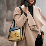 Pyramid Sunset Print Double Strap Bible Bag