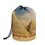 Pyramid Sunset Print Drawstring Makeup Bag