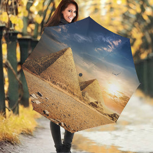 Pyramid Sunset Print Foldable Umbrella