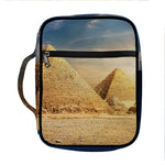 Pyramid Sunset Print Front Pocket Bible Bag