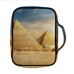 Pyramid Sunset Print Front Pocket Bible Bag