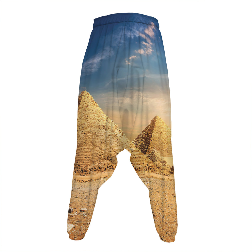 Pyramid Sunset Print Hammer Pants