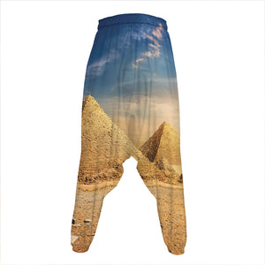 Pyramid Sunset Print Hammer Pants