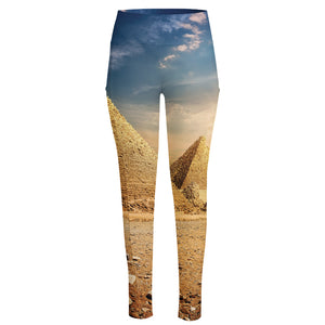 Pyramid Sunset Print High-Waisted Pocket Leggings