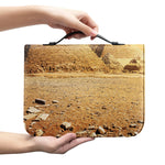 Pyramid Sunset Print Leather Bible Cover