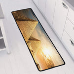 Pyramid Sunset Print Long Kitchen Mat