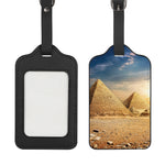 Pyramid Sunset Print Luggage Tag