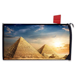 Pyramid Sunset Print Mailbox Cover