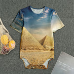 Pyramid Sunset Print Men's Bodysuit