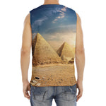 Pyramid Sunset Print Men's Fitness Tank Top