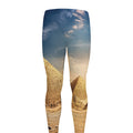 Pyramid Sunset Print Men's Leggings
