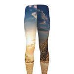 Pyramid Sunset Print Men's leggings