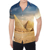 Pyramid Sunset Print Men's Shirt