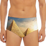 Pyramid Sunset Print Men's Triangle Swim Briefs