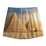 Pyramid Sunset Print Mesh Shorts