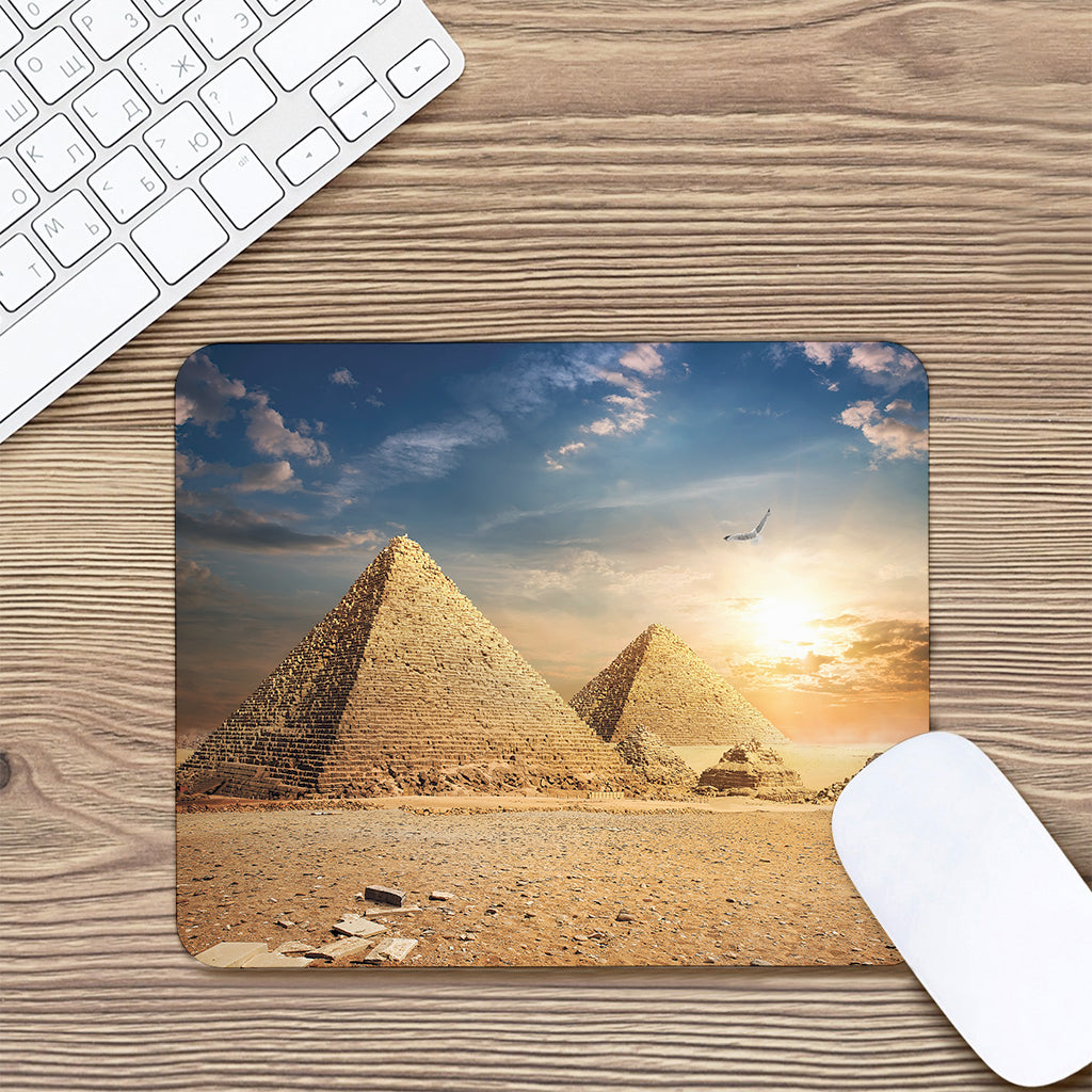 Pyramid Sunset Print Mouse Pad